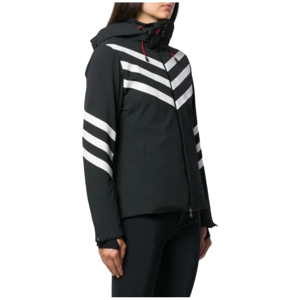 Perfect Moment -Chevron Stripe Hooded Jacket XL Ski Coat